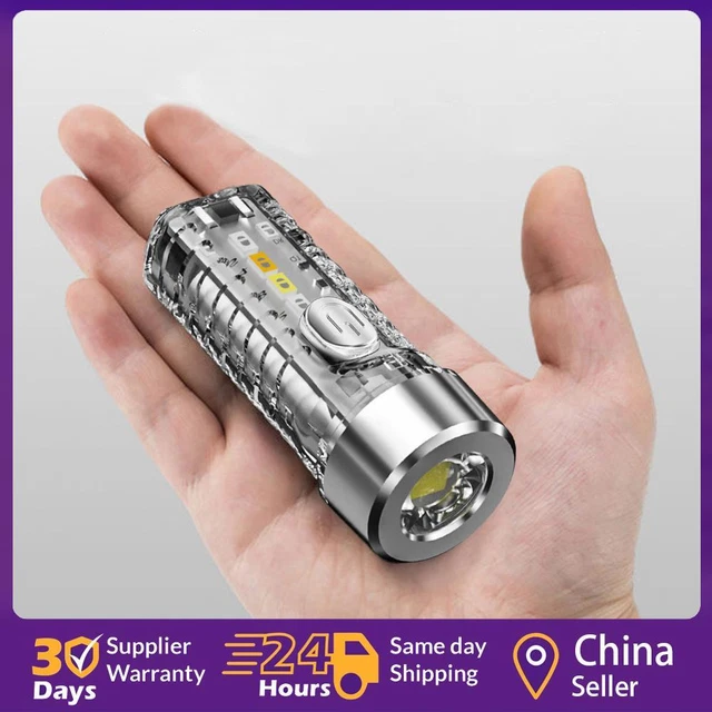Waterproof Keychain Flashlight Portable Flashlight 3 Gears for Outdoor Emergency