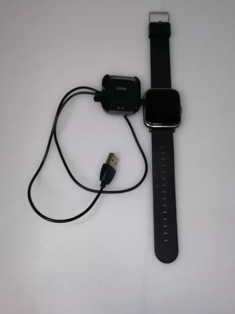 Denver SW-161 Bluetooth-Smartwatch mit Herzfrequenzsensor - Schwarz