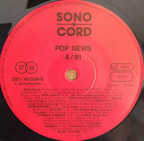 Various - Pop News 4/91 2xLP Comp Vinyl Schallplatte 160446 3
