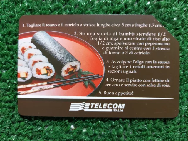 Scheda Telefonica 5000 Lire 2.58 € Sushi A La Carte Italia Usata Telecom