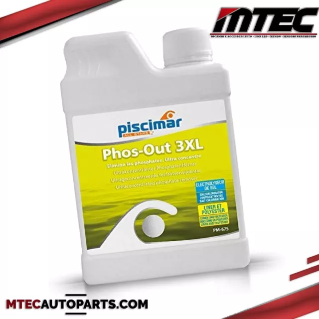 PISCIMAR PM-675 Phos-Out 3XL Eliminates Phosphate Ultra Concentrate Product Pool