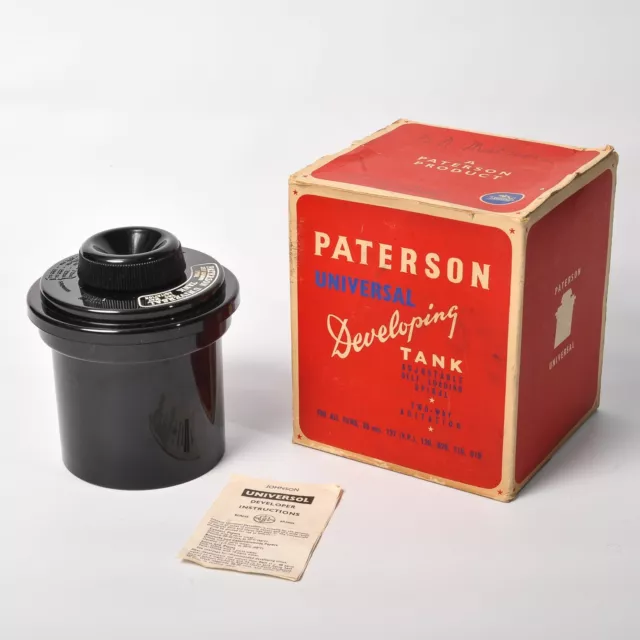 Vintage Paterson Universal Film Developing Tank for 35mm 120 126 & 127 Films