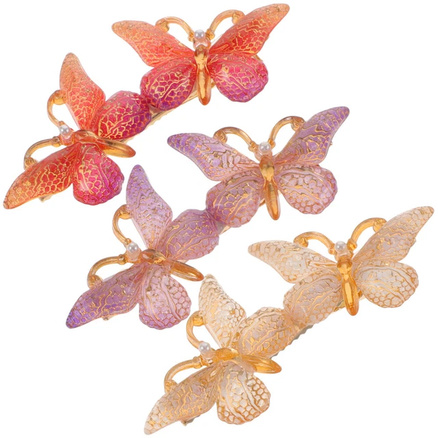 Clip para el cabello de mariposa accesorios para el cabello de boda clips de metal para el cabello