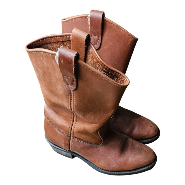 DOUBLEH BOOT COMPANY Ranchwell Leather Boots Man Size 8.5 EE Brown