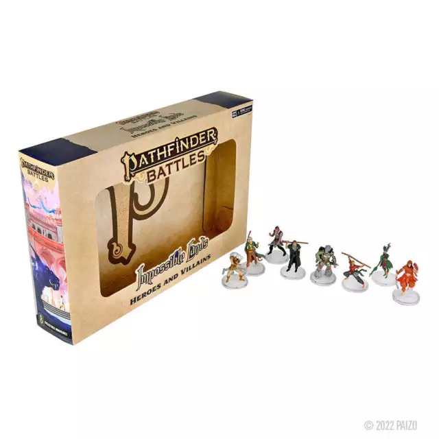 Set di figurine di eroi e cattivi di Pathfinder Battles Impossible Lands - Lates