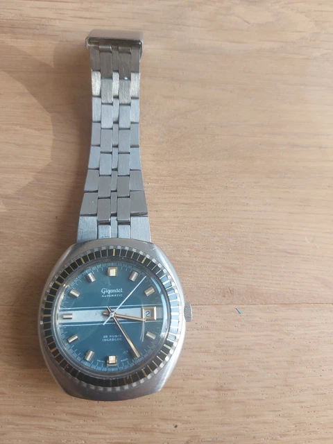 Montre Vintage Automatique Kasta - Style Années 70 - Cadran Analogique