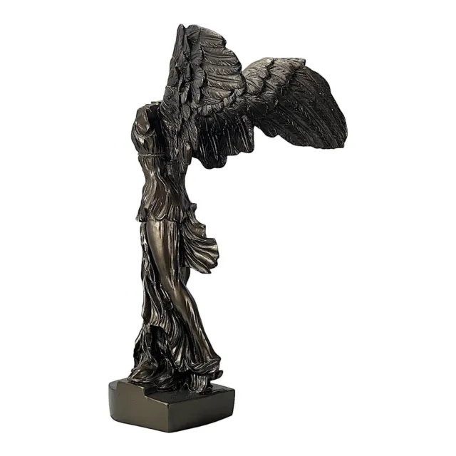 Geflügelte Nike von Samothrake Göttin gegossener Marmor Statue Skulptur 36 cm 3