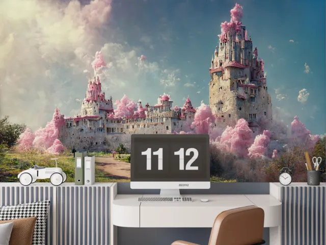 3D Fantasy Castle Wallpaper Wall Murals Removable Wallpaper 39