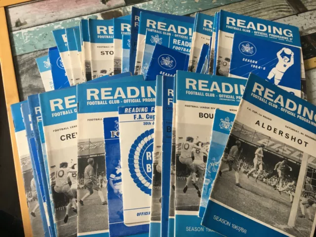 Reading HOME programmes 1960s League & Cup