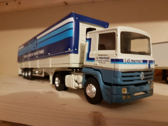 Camion Eligor 1/43 – Renault T460 Semi-remorque SR2 Transports G7, Rouge