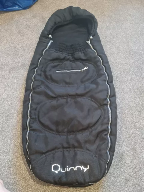 Quinny Cosy Toes Fußmuff Schlafsack für Buzz Moodd oder Zapp Kinderwagen schwarz