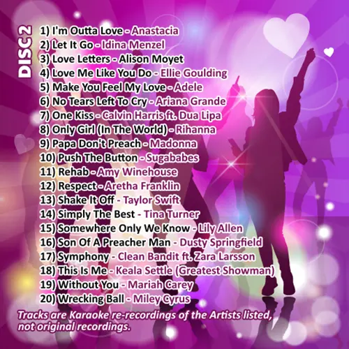 Mädchen Karaoke. Mr Entertainer Big Hits Doppel CD + G/CDG Disc Set. Frauenlieder 3