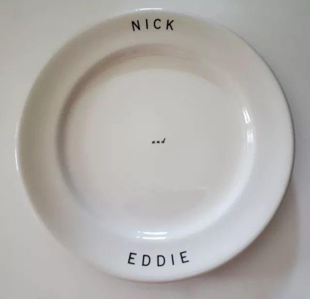 Vintage Nick And Eddie Bar Restaurant Dinner Plate Soho NYC Sterling China