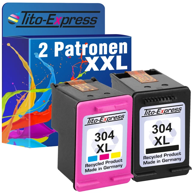 Patronen für HP 304XL DeskJet 2620 2630 3720 3730 3750 3760 Envy 5010 5020 5030