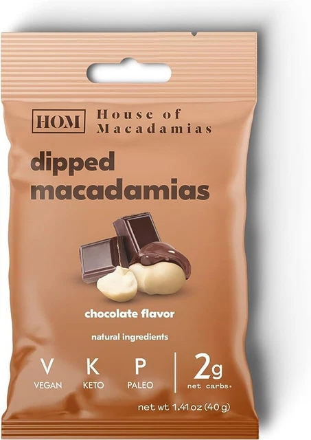 House of Macadamias Macadamia Noci Arrostate - Immerso nel Cioccolato 40g