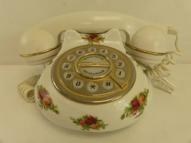 (RefJOH31) Vintage retro Royal Albert Telephone push button Astral International