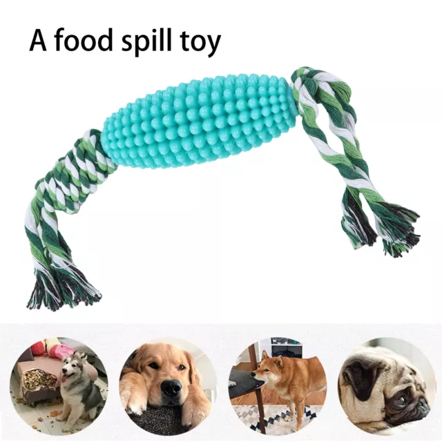 Jacksing Dog Corn-Shaped Rod Molar Rope Corn Shaped Squeaky Dog Toy Durable For