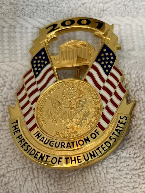 Rare & Obsolete Total CUSTOM Design U.S. SUPREME COURT BADGE Shield HALLMARKED