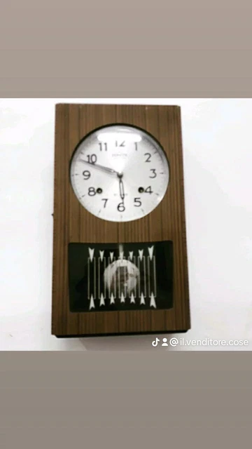 Orologio Pendolo Vintage anni 60' Con Chiave Funzionante