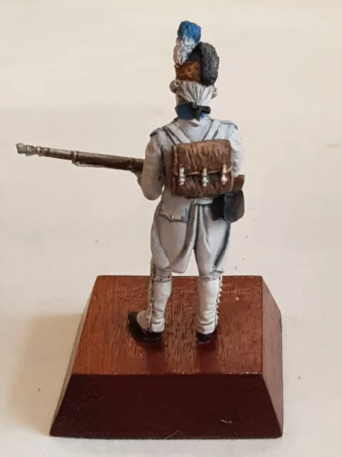 ca. 5,5 - 6 cm Zinnfigur, Soldat französisch mit Rucksack, Künstlerbemalung #30 2