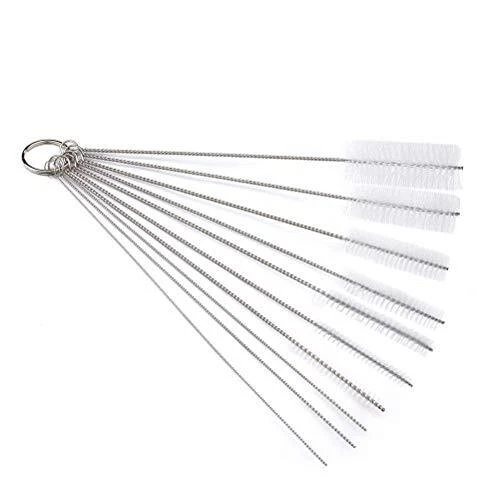10 Pièces Tube Brosse de Nettoyage Goupillon Nettoyage pour Bouteille en Verr...