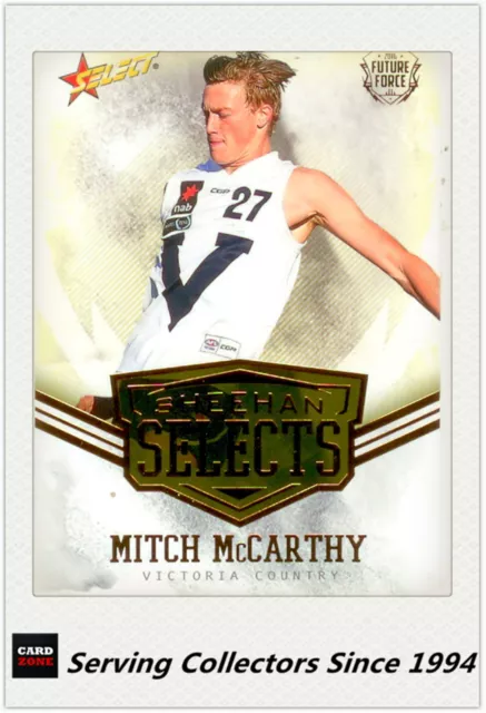 2016 AFL Future Force Trading Card Sheehan Select SS20 Mitch Mccarthy
