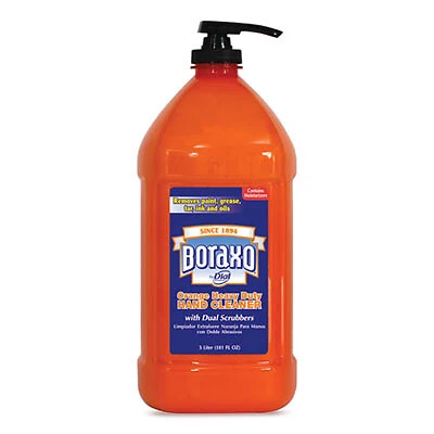 Boraxo Orange Heavy Duty Hand Cleaner, 3 L Pump Bottle, 4/carton DIA 06058