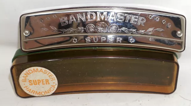 Mundharmonika Bandmaster Super Harmonika DDR Stimmlage G Funktionstüchtig