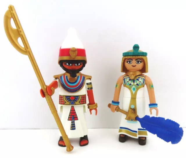 Playmobil CLEOPATRA & PHARAOH Figures / History Greek Roman Royal People