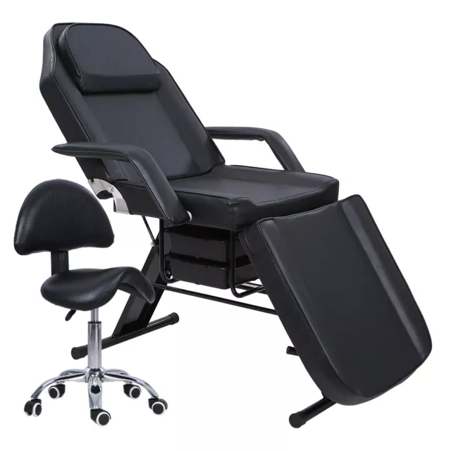 Beauty Salon Massage Bed 3 Section Recliner Chair SPA Treatment Tattoo Table UK