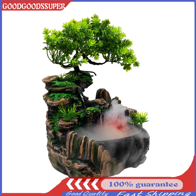 FENG SHUI GARDEN Ornament Fountain Indoor Water Feature LED Lights