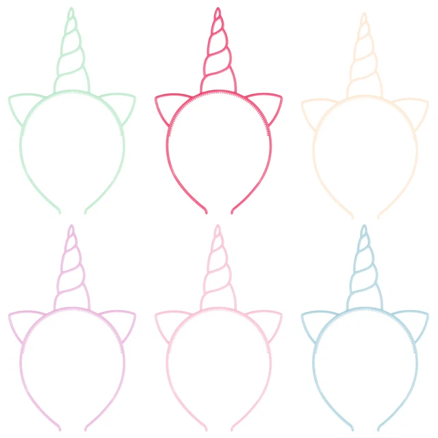 Accessorio capelli bambino Halloween unicorno decorazione festa cerchio bambini