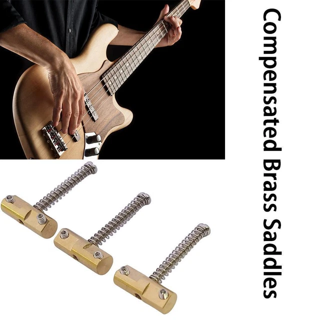 WILKINSON COMPENSATED VINTAGE Brass bridge Saddles Tele Best For