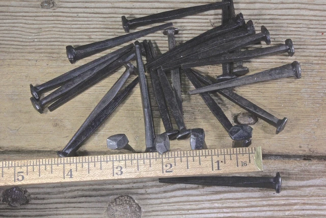 2 1/2" Rose head 30 nails antique square wrought iron Spikes Decorative 2.5"