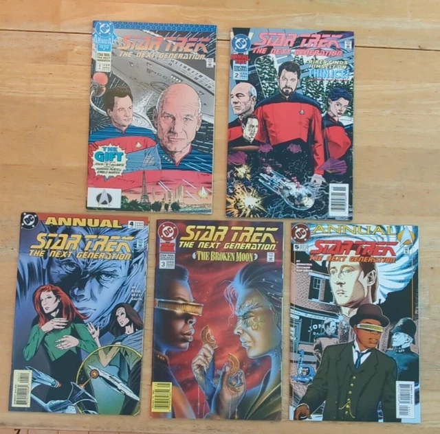 DC COMICS Lot of 5 Star Trek Next Generation Annuals 1 2 3 4 5 Sharp SEE PHOTOS