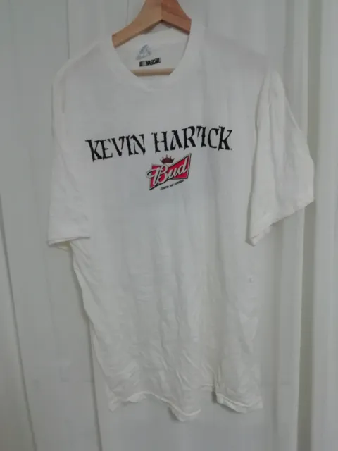 Nascar Official Kevin Harvick White T Shirt Budweiser XL