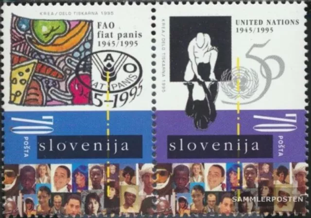 Slowenien 123-124 Paar (kompl.Ausg.) postfrisch 1995 FAO und UNO