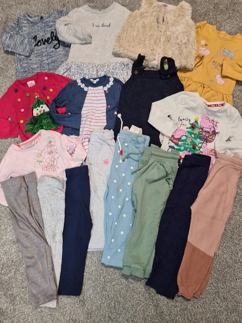 18-24 Months Girls winter nursery Bundle Leggings jumpers tops next m&s (32)