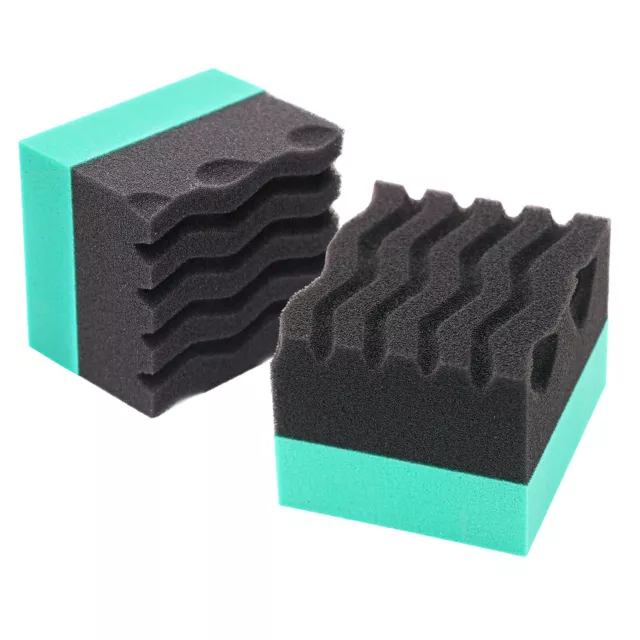 2 PK Wonder Wave Durafoam Contoured Large Tire Dressing Applicator Pad