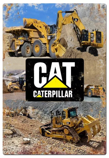 CAT CATERPILLAR - Reproduction Metal Advertising Sign - BRAND NEW 2