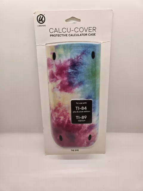 Texas Instruments Calculator TI-84 Plus & Silver TI-89 Slide Case Cover Tie Dye
