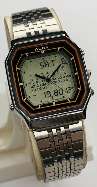 SEIKO セイコー　Y950-5020 ALBA Y950-5020] Vintage Seiko Alba World Time Ana-Digi Japan Made