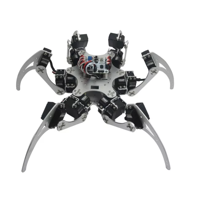 18DOF Aluminium Hexapod Spider 6 Legs Robot Kit+18pcs MG996R Servo& Ball Bearing