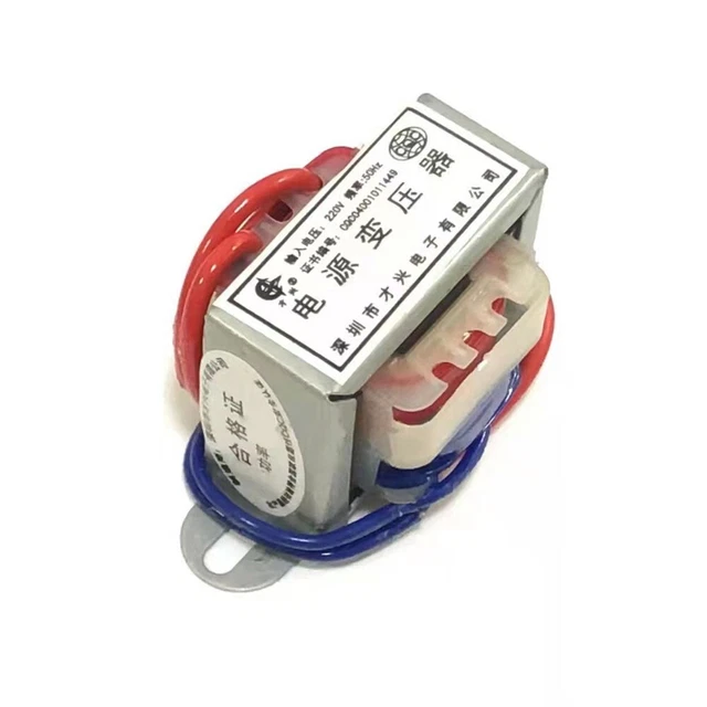 Transformateur 220V Vers 12V AC – Lot De 2 – 12W, Entièrement En Fil De Cuivre – Pour Alimentations Faible Tension