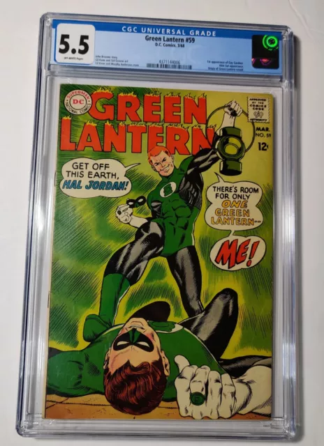 Green Lantern #59 CGC 5.5 1968 DC 1st Appearance Guy Gardner