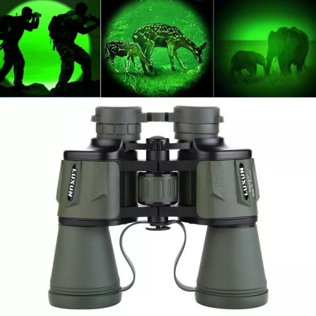 20X50 Zoom Binoculars Day/Night Vision Travel Outdoor HD Hunting Telescope Bag