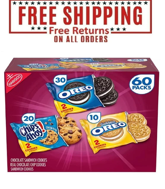 NABISCO SWEET TREATS Cookie Variety Pack, OREO and CHIPS AHOY! (60 pk