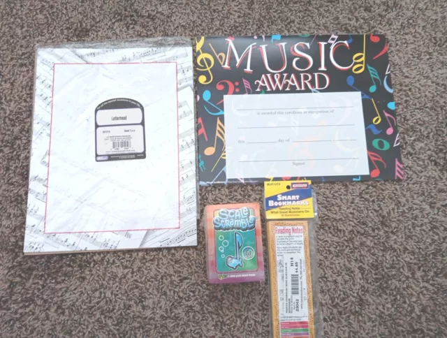 Music Teacher Lot: Awards, Certificates, Letterhead, Bookmarks, Games, Gifts
