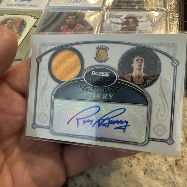 2006-07 Bowman Sterling Auto Jersey #32 Rick Barry Refractor /199