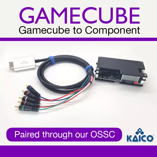 GameCube Component Adapter Lead for The Nintendo GameCube Running GCVideo Lite 2